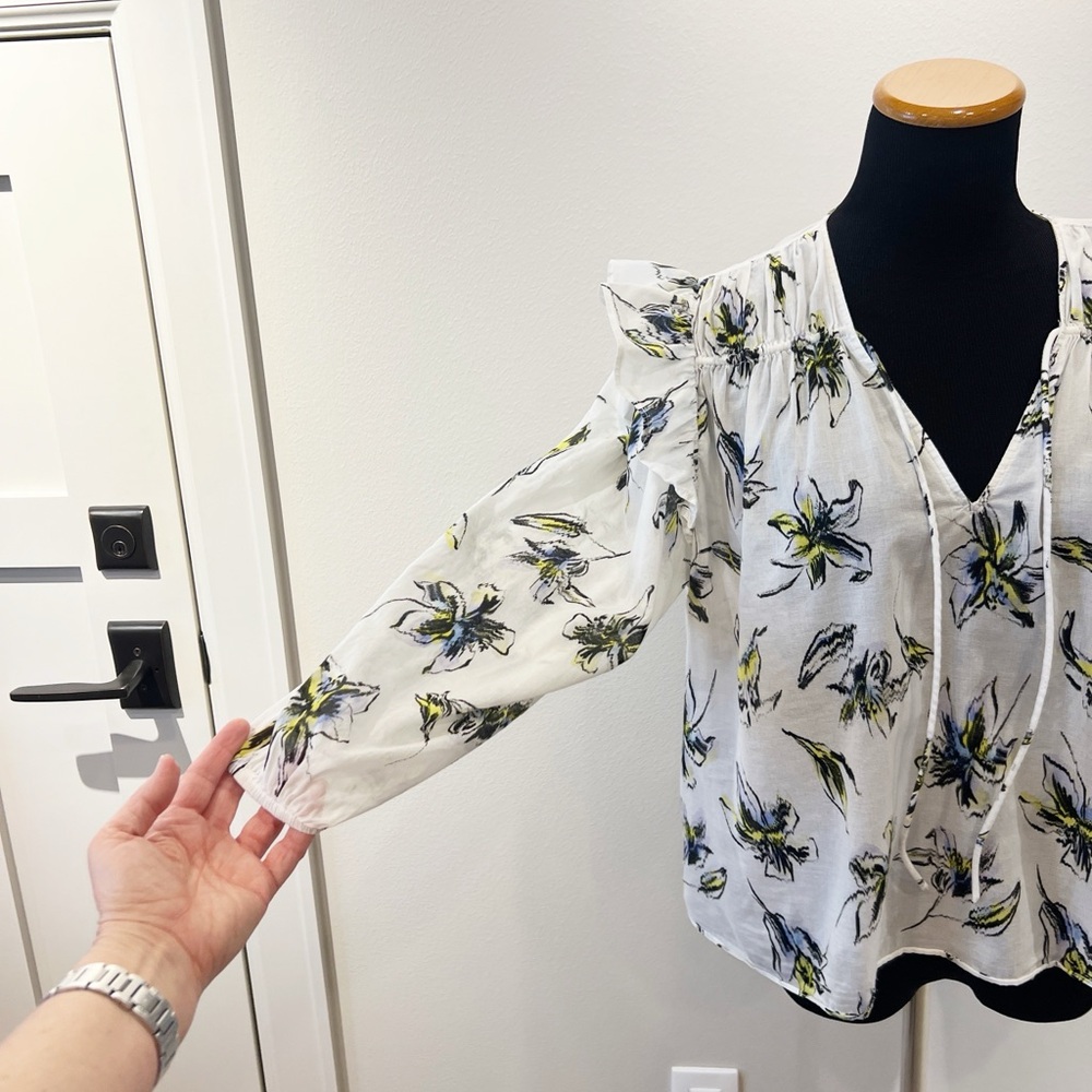 Tanya Taylor Delaney Floral Cotton Top - Picture 8 of 12